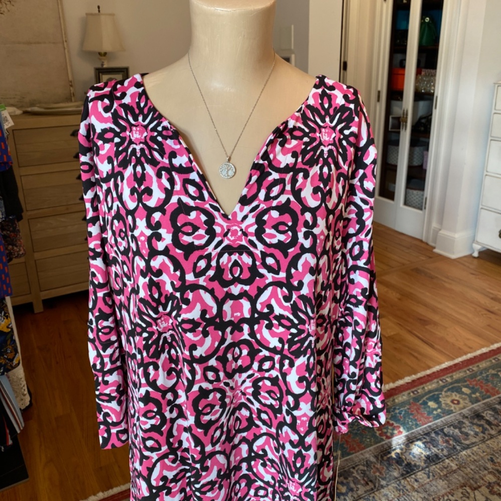 BRAND NEW Never Worn Ruby Rd. Black and Pink Dress (Bin 7) - Picture 3 of 15